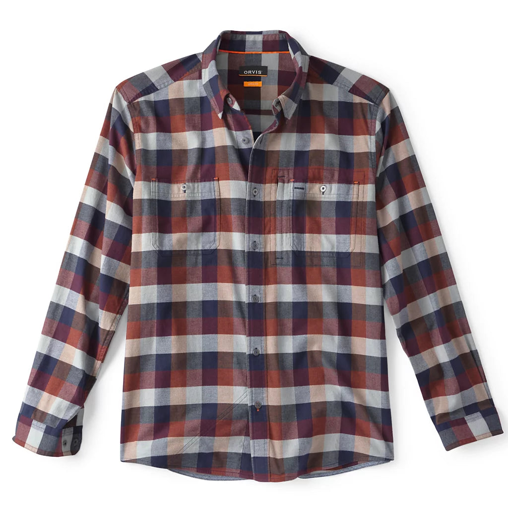 Flat Creek Tech Flannel- Raisin/Hazelnut
